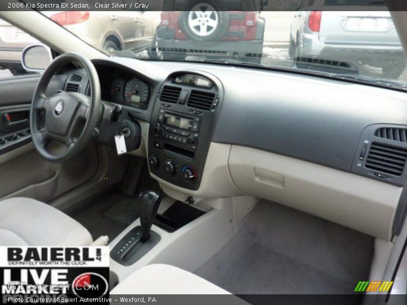 Clear Silver / Gray 2006 Kia Spectra EX Sedan