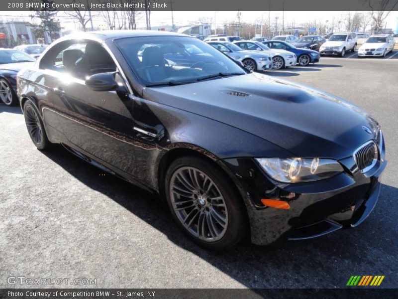 Jerez Black Metallic / Black 2008 BMW M3 Convertible