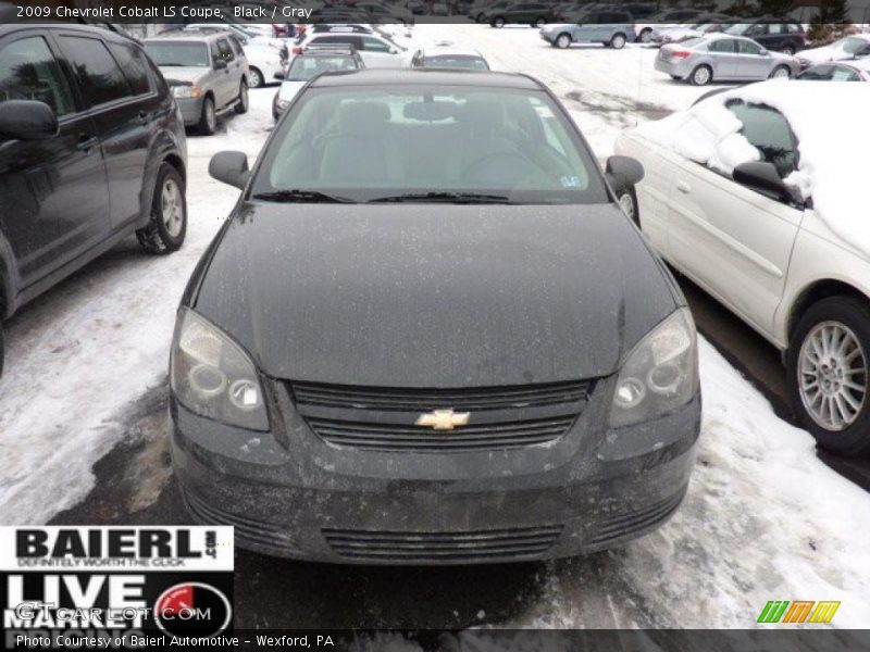 Black / Gray 2009 Chevrolet Cobalt LS Coupe