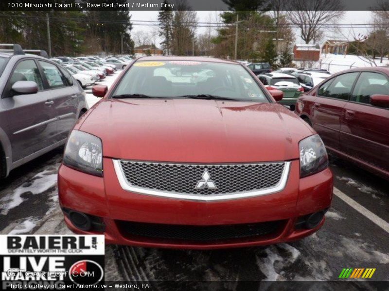 Rave Red Pearl / Medium Gray 2010 Mitsubishi Galant ES