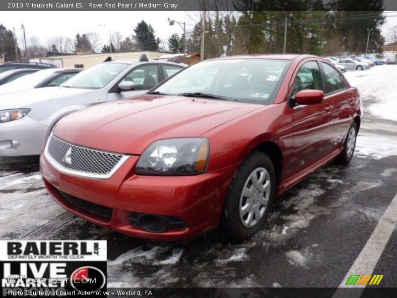 Rave Red Pearl / Medium Gray 2010 Mitsubishi Galant ES