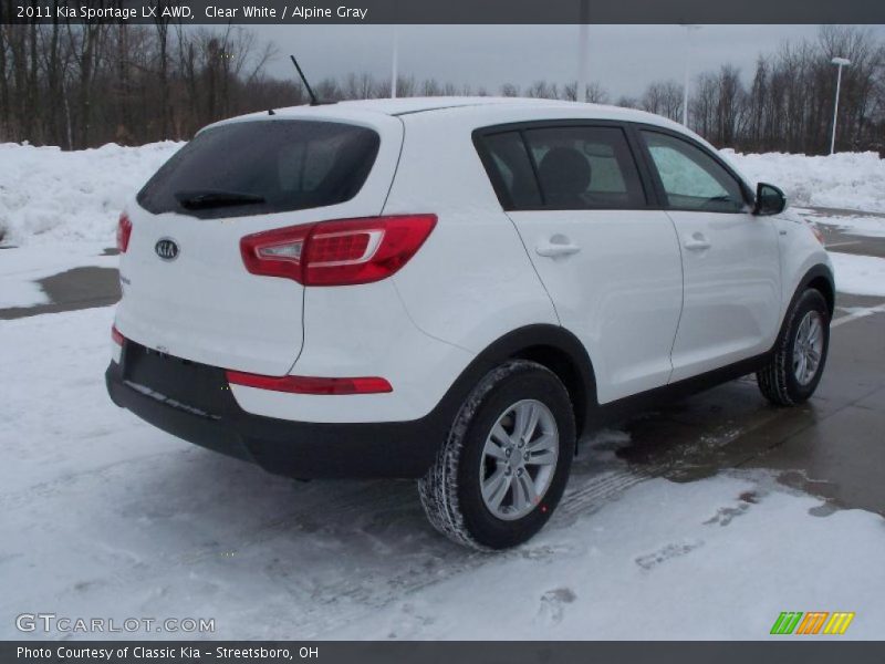 Clear White / Alpine Gray 2011 Kia Sportage LX AWD