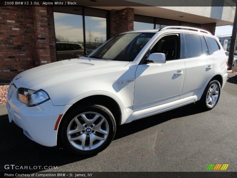 Alpine White / Black 2008 BMW X3 3.0si