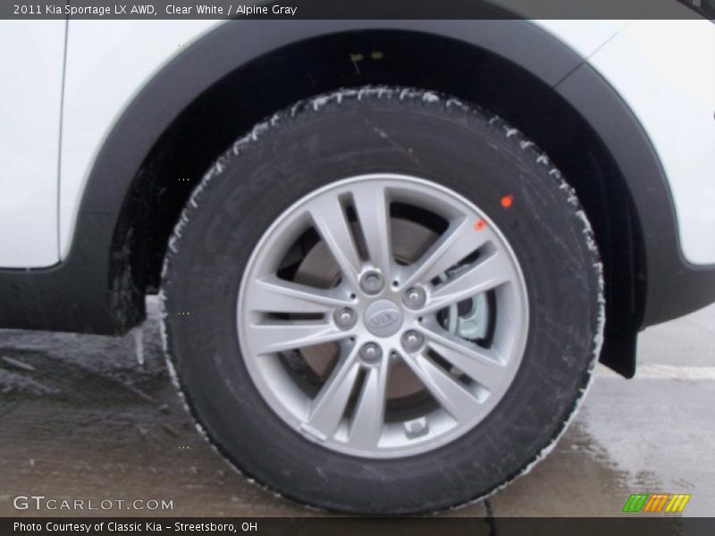 Clear White / Alpine Gray 2011 Kia Sportage LX AWD