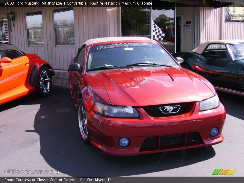 Redfire Metallic / Medium Graphite 2003 Ford Mustang Roush Stage 1 Convertible