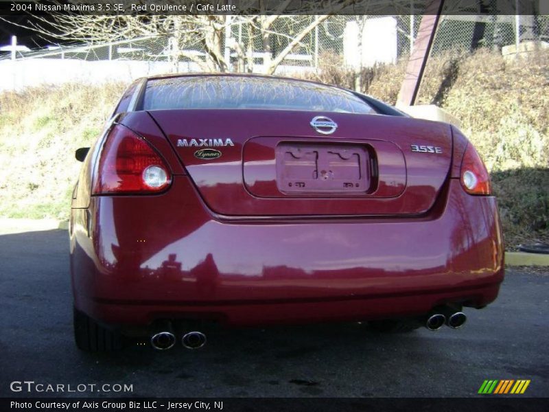Red Opulence / Cafe Latte 2004 Nissan Maxima 3.5 SE