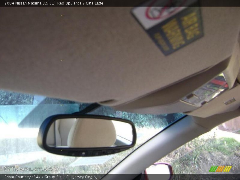 Red Opulence / Cafe Latte 2004 Nissan Maxima 3.5 SE