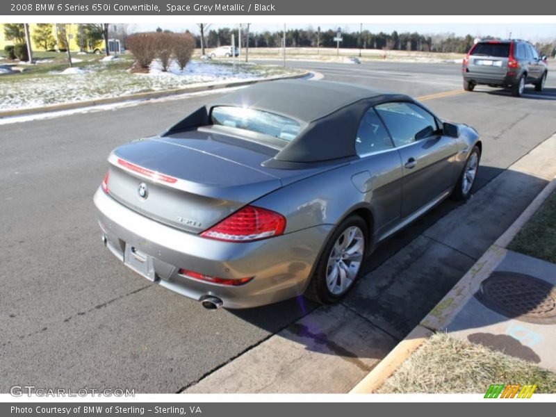 Space Grey Metallic / Black 2008 BMW 6 Series 650i Convertible