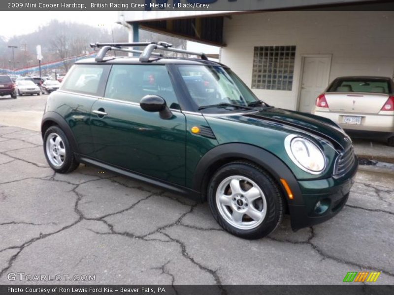 British Racing Green Metallic / Black/Grey 2009 Mini Cooper Hardtop