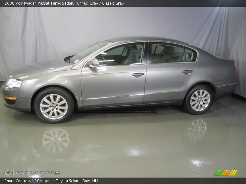 United Gray / Classic Gray 2008 Volkswagen Passat Turbo Sedan