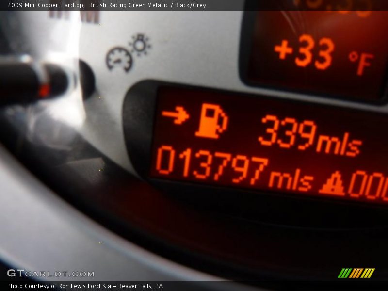 British Racing Green Metallic / Black/Grey 2009 Mini Cooper Hardtop