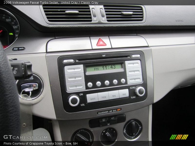 United Gray / Classic Gray 2008 Volkswagen Passat Turbo Sedan