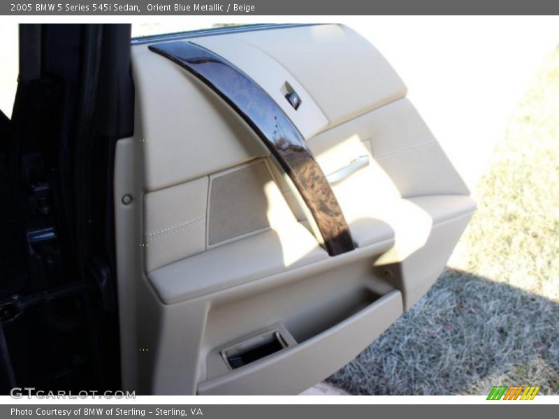 Orient Blue Metallic / Beige 2005 BMW 5 Series 545i Sedan