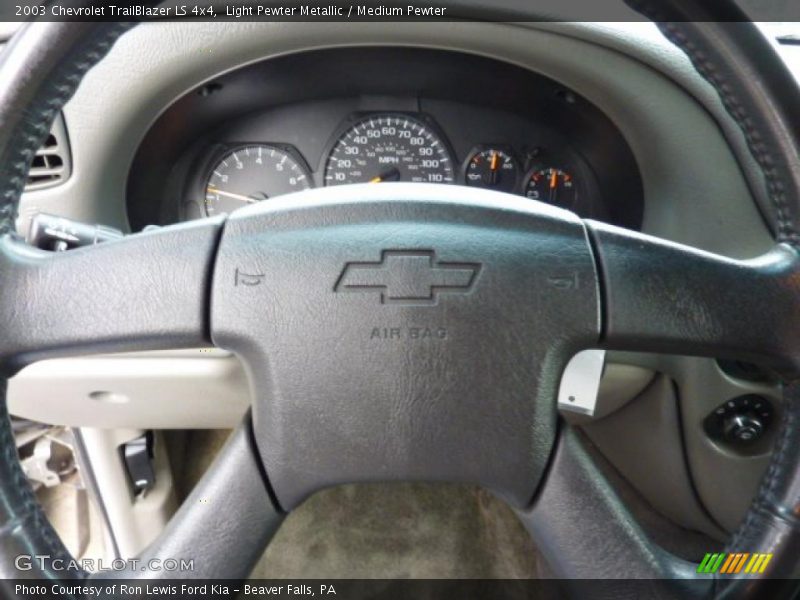 Light Pewter Metallic / Medium Pewter 2003 Chevrolet TrailBlazer LS 4x4