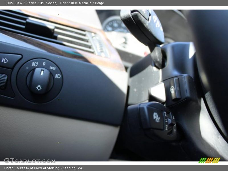 Orient Blue Metallic / Beige 2005 BMW 5 Series 545i Sedan