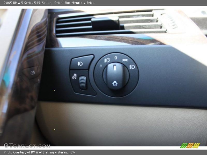 Orient Blue Metallic / Beige 2005 BMW 5 Series 545i Sedan