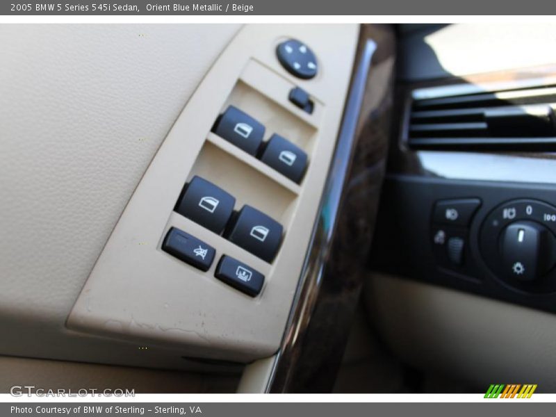 Orient Blue Metallic / Beige 2005 BMW 5 Series 545i Sedan