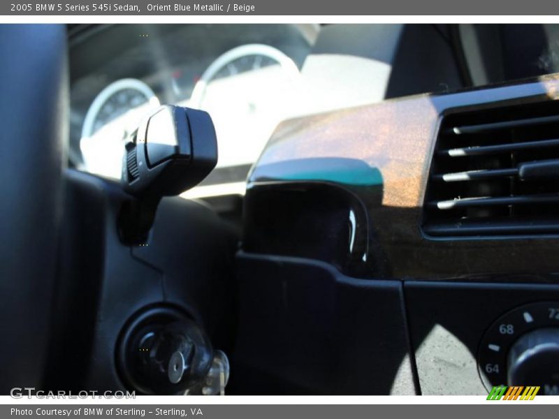 Orient Blue Metallic / Beige 2005 BMW 5 Series 545i Sedan