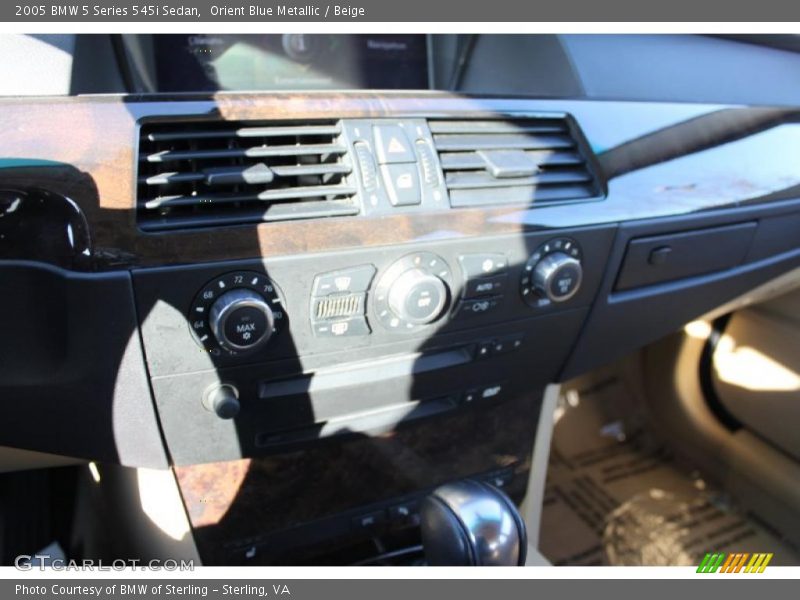 Orient Blue Metallic / Beige 2005 BMW 5 Series 545i Sedan