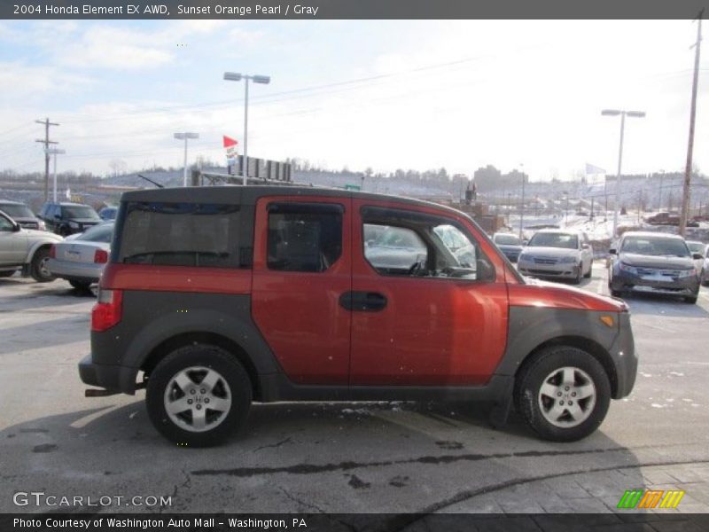 Sunset Orange Pearl / Gray 2004 Honda Element EX AWD