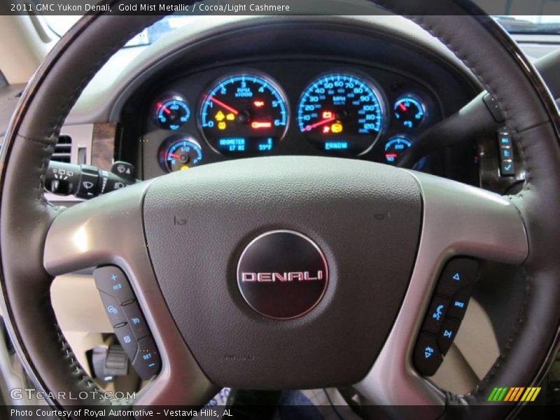 Gold Mist Metallic / Cocoa/Light Cashmere 2011 GMC Yukon Denali