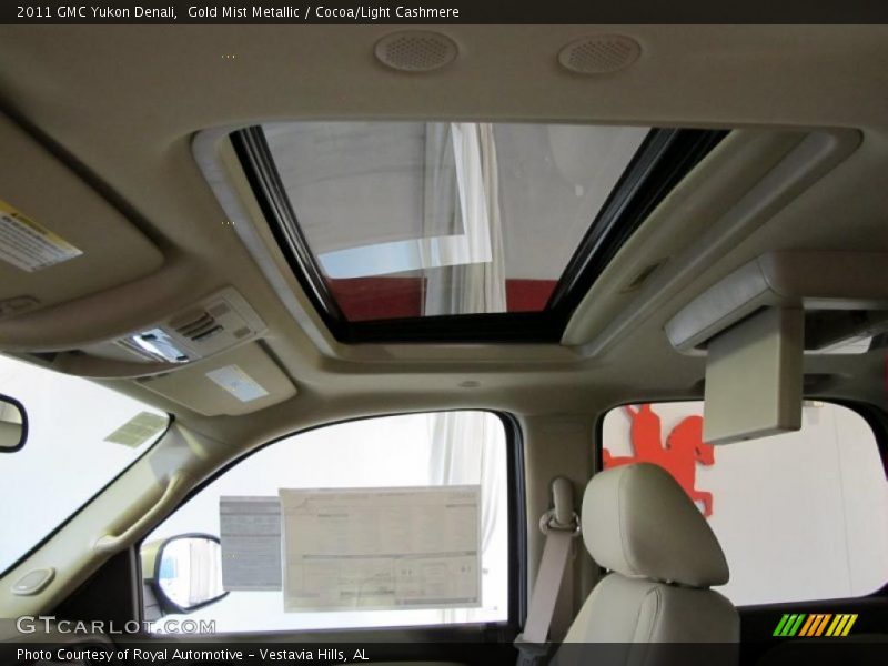 Gold Mist Metallic / Cocoa/Light Cashmere 2011 GMC Yukon Denali