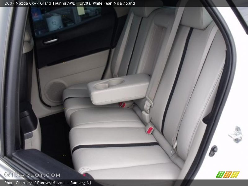 Crystal White Pearl Mica / Sand 2007 Mazda CX-7 Grand Touring AWD