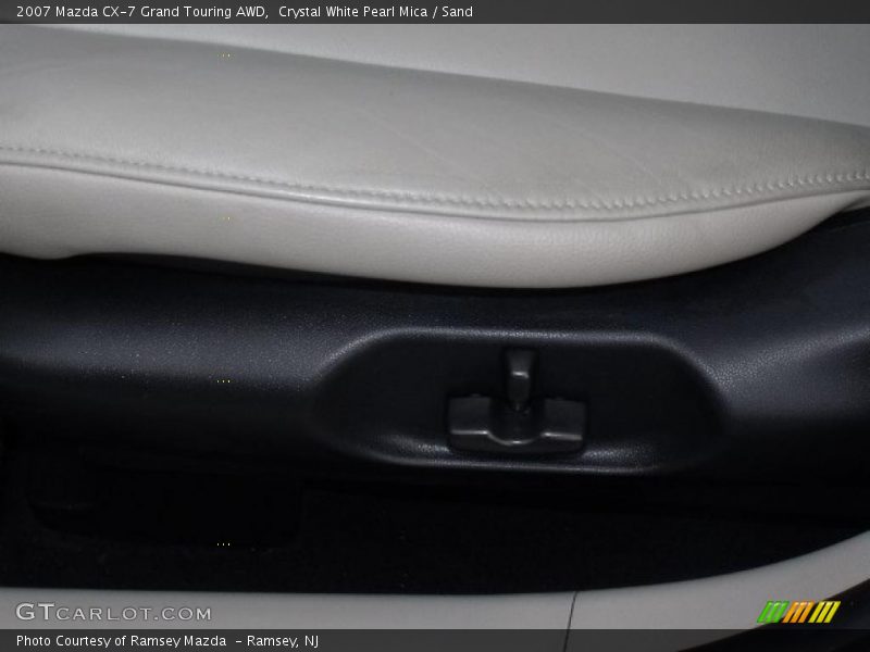 Crystal White Pearl Mica / Sand 2007 Mazda CX-7 Grand Touring AWD