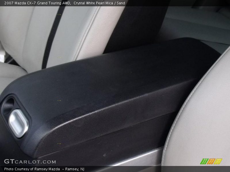 Crystal White Pearl Mica / Sand 2007 Mazda CX-7 Grand Touring AWD