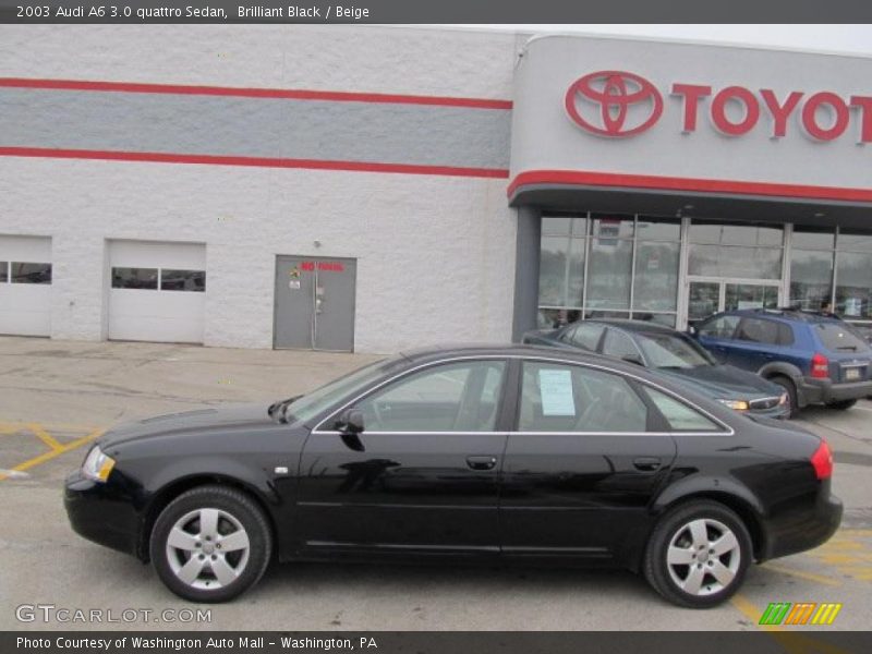 Brilliant Black / Beige 2003 Audi A6 3.0 quattro Sedan