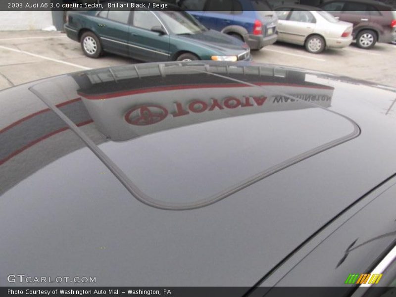 Brilliant Black / Beige 2003 Audi A6 3.0 quattro Sedan