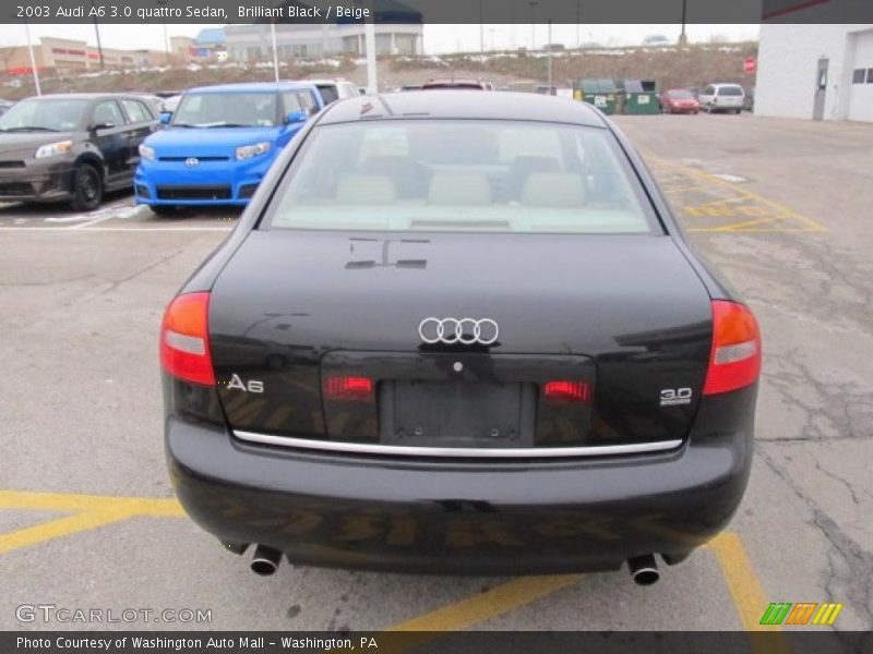 Brilliant Black / Beige 2003 Audi A6 3.0 quattro Sedan