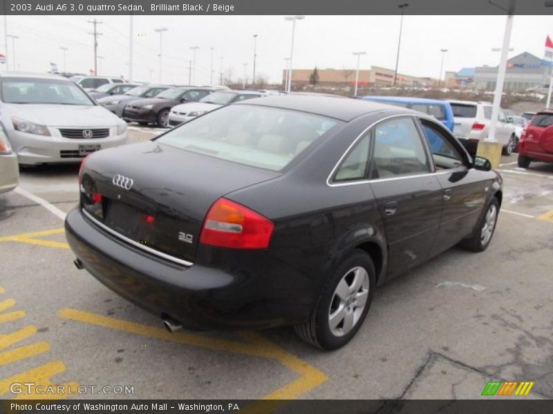 Brilliant Black / Beige 2003 Audi A6 3.0 quattro Sedan