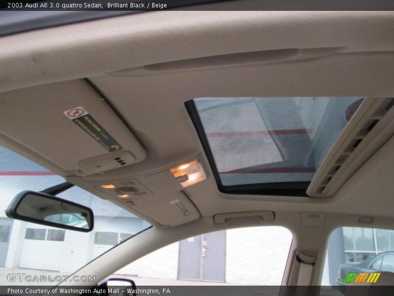 Sunroof of 2003 A6 3.0 quattro Sedan