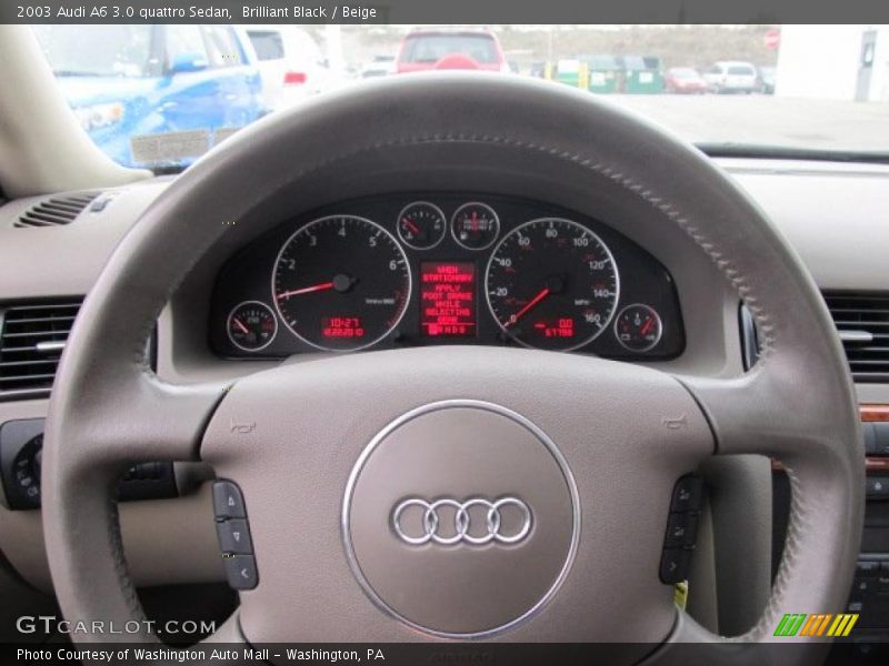 Brilliant Black / Beige 2003 Audi A6 3.0 quattro Sedan