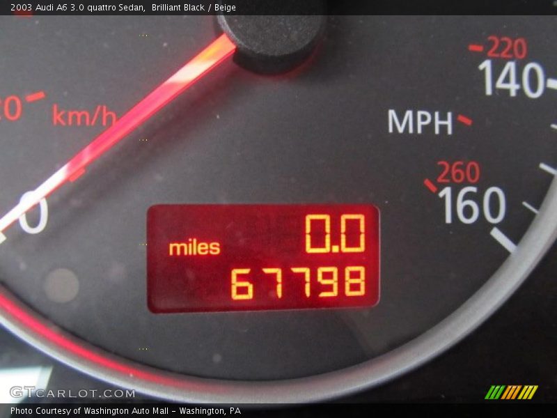 Brilliant Black / Beige 2003 Audi A6 3.0 quattro Sedan