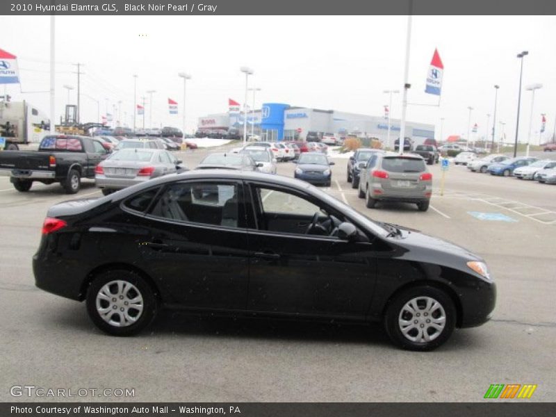 Black Noir Pearl / Gray 2010 Hyundai Elantra GLS