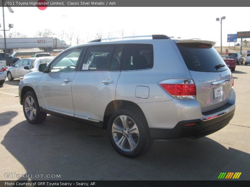 Classic Silver Metallic / Ash 2011 Toyota Highlander Limited
