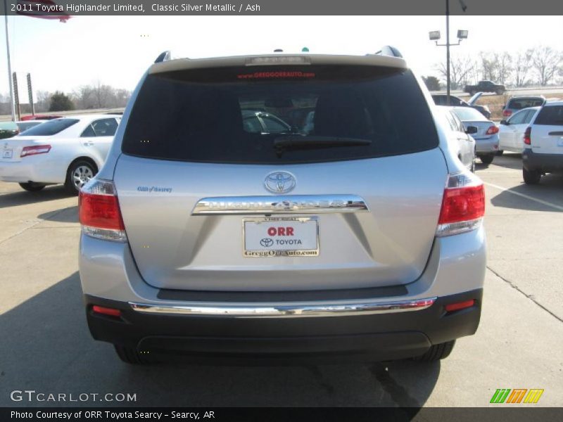 Classic Silver Metallic / Ash 2011 Toyota Highlander Limited
