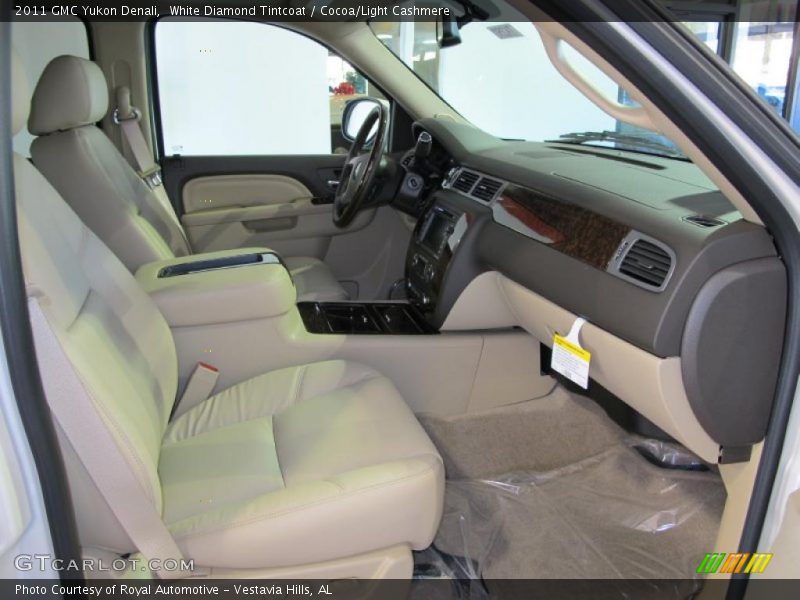 White Diamond Tintcoat / Cocoa/Light Cashmere 2011 GMC Yukon Denali