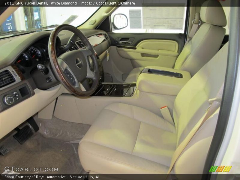 White Diamond Tintcoat / Cocoa/Light Cashmere 2011 GMC Yukon Denali