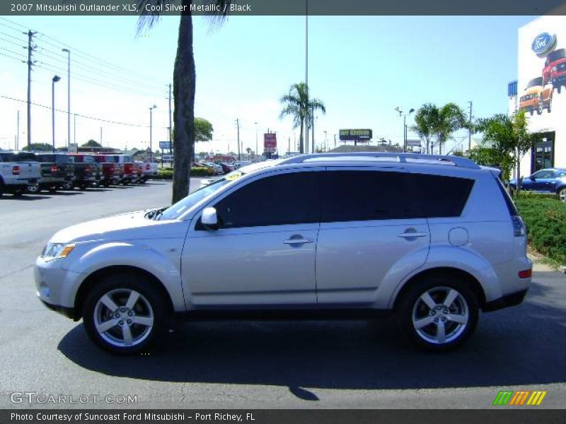 Cool Silver Metallic / Black 2007 Mitsubishi Outlander XLS