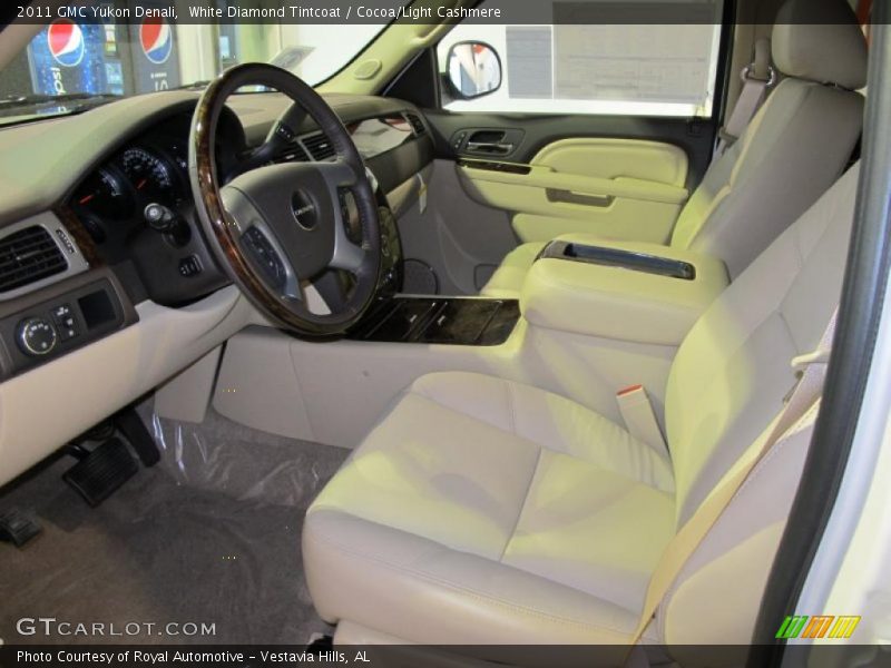 White Diamond Tintcoat / Cocoa/Light Cashmere 2011 GMC Yukon Denali