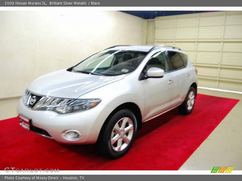 Brilliant Silver Metallic / Black 2009 Nissan Murano SL