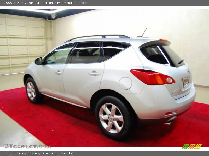 Brilliant Silver Metallic / Black 2009 Nissan Murano SL