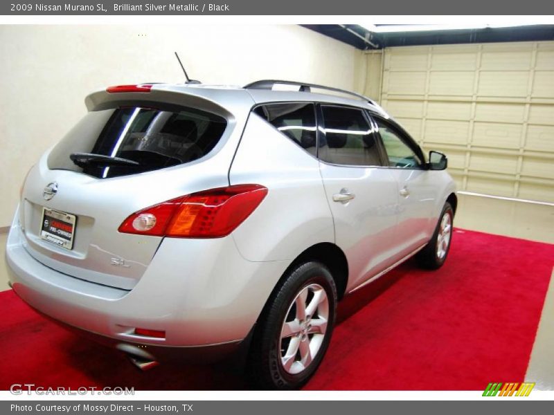 Brilliant Silver Metallic / Black 2009 Nissan Murano SL