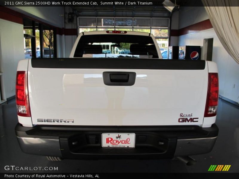 Summit White / Dark Titanium 2011 GMC Sierra 2500HD Work Truck Extended Cab