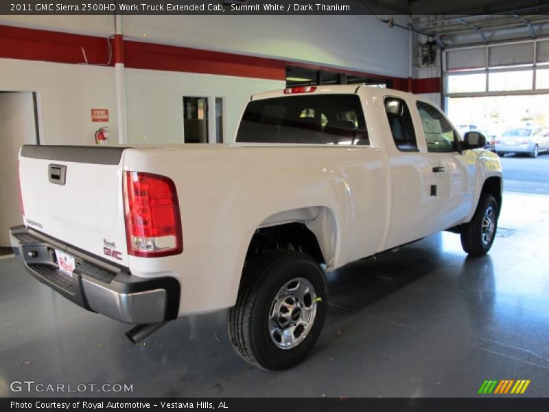 Summit White / Dark Titanium 2011 GMC Sierra 2500HD Work Truck Extended Cab