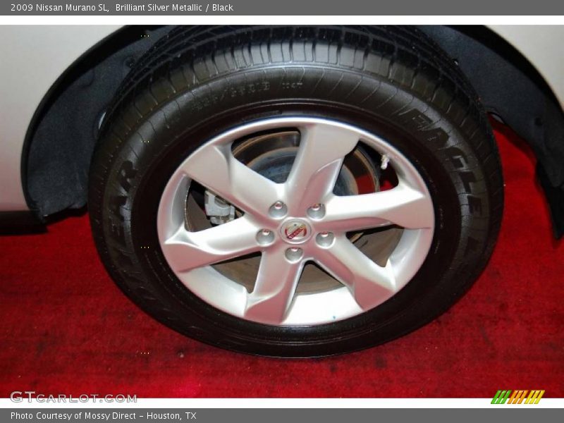 Brilliant Silver Metallic / Black 2009 Nissan Murano SL