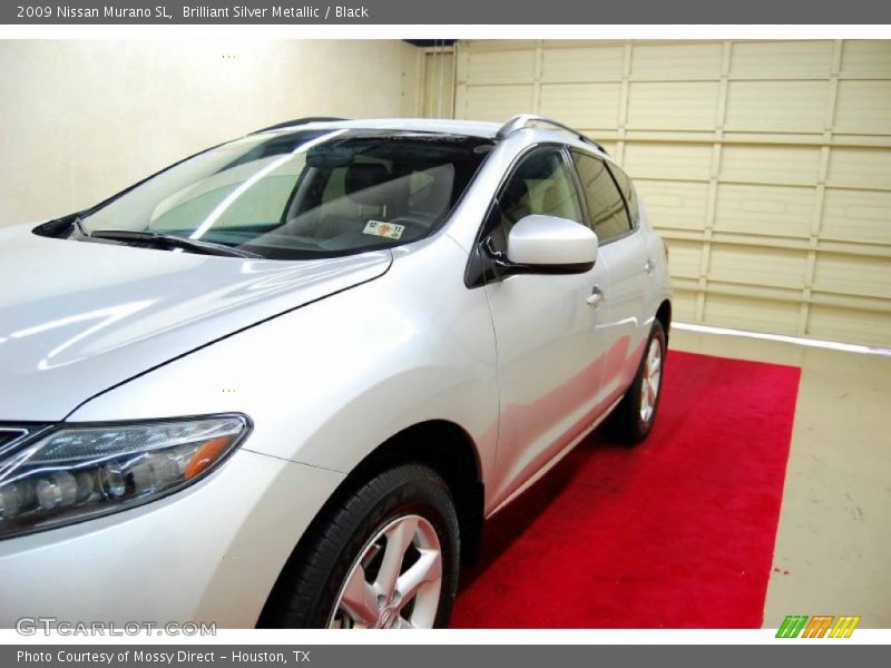 Brilliant Silver Metallic / Black 2009 Nissan Murano SL